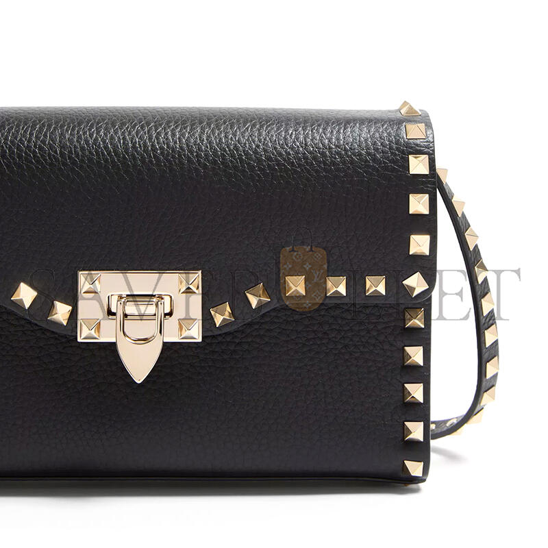 VALENTINO GARAVANI SMALL ROCKSTUD GRAINY CALFSKIN CROSSBODY BAG 7W2B0181VSF_0NO (22.5*15*6cm) VALENTINO GARAVANI SMALL ROCKSTUD GRAINY CALFSKIN CROSSBODY BAG 7W2B0181VSF_0NO (22.5*15*6cm)